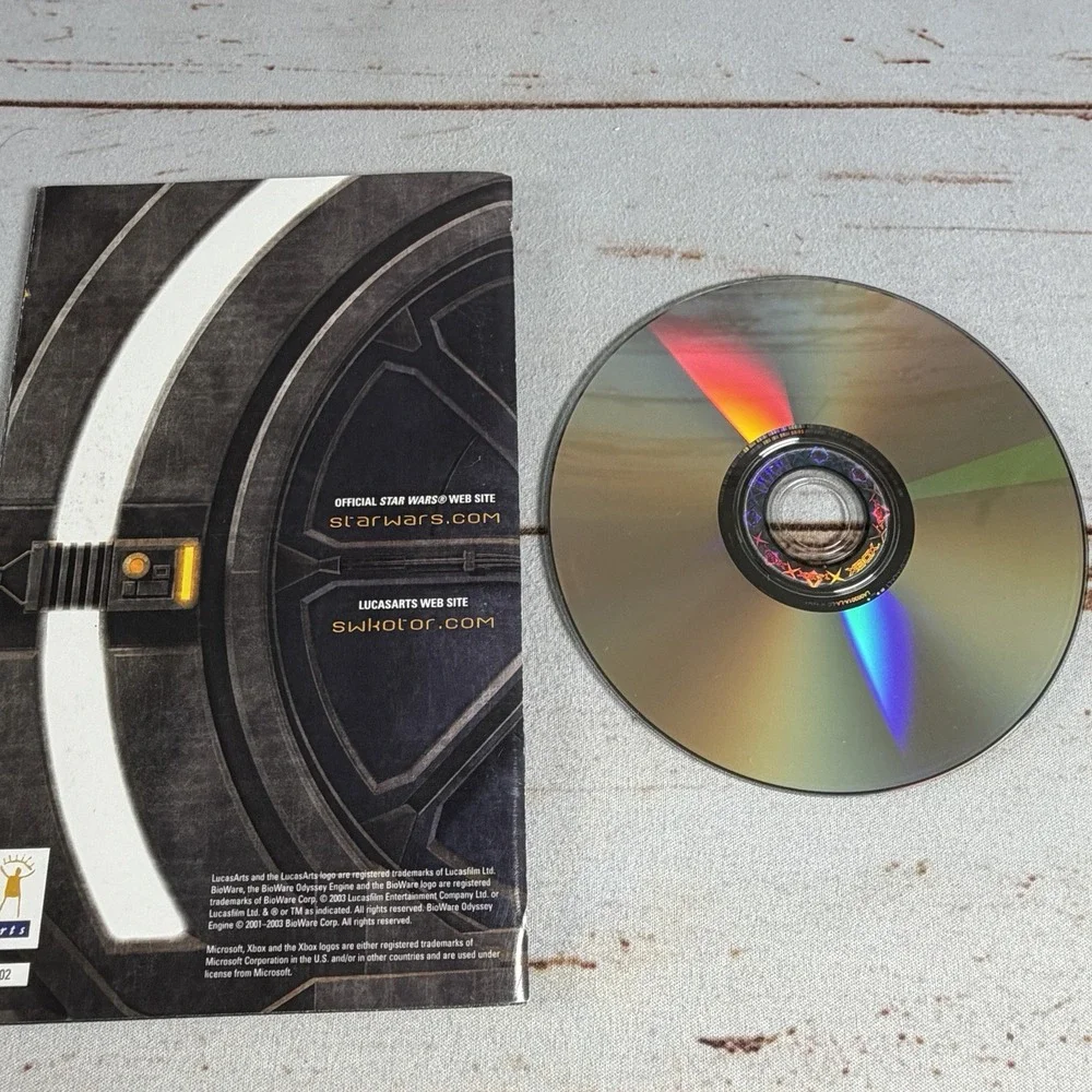 Star Wars Knights of the Old Republic Xbox Disc & Manual Only Resurfaced